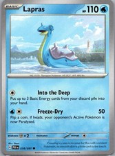 Lapras 16/91 Common | Paldean Fates | Pokemon Card