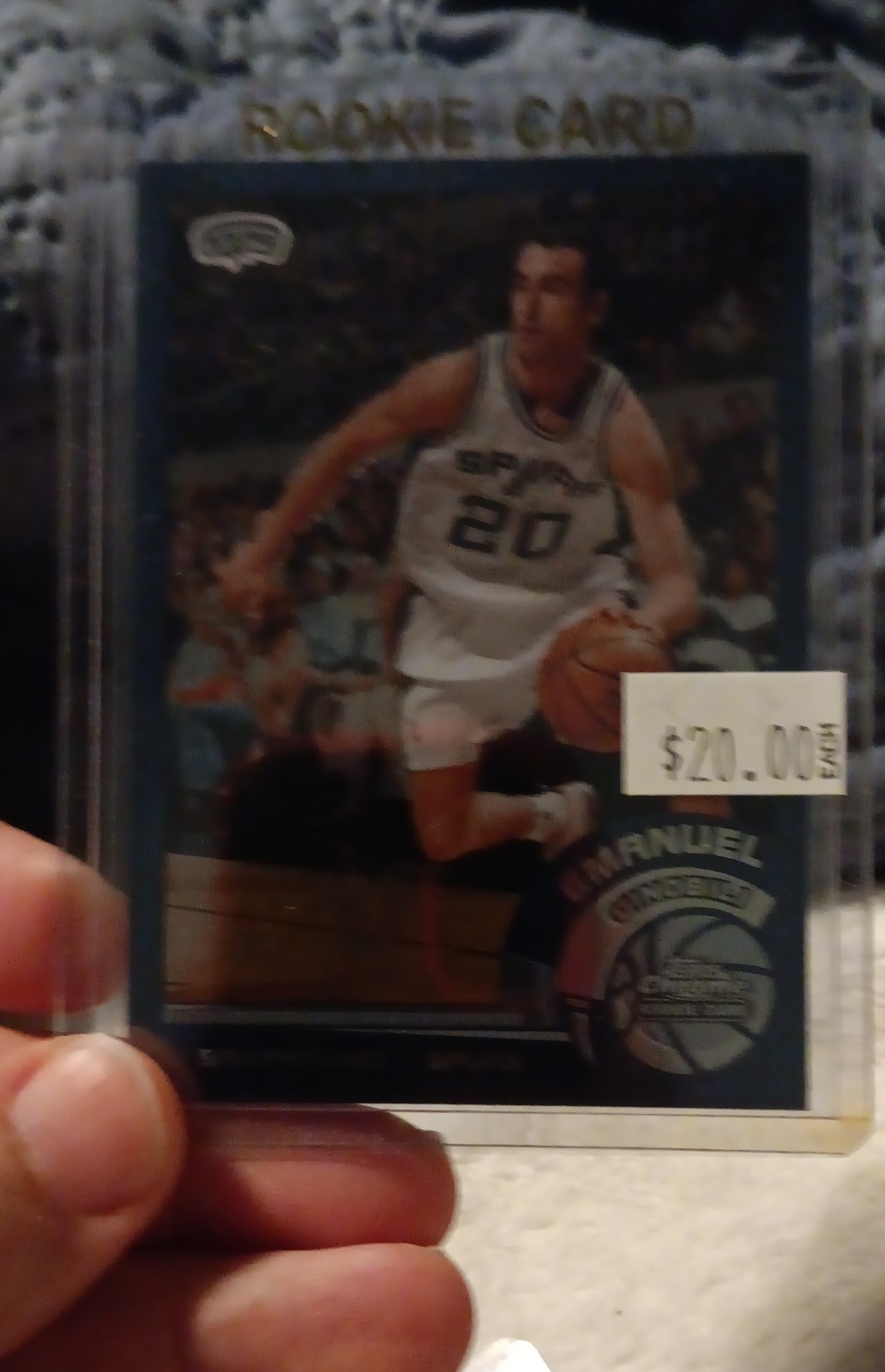 2002-03 Topps Chrome - Manu Ginobili #124 English Language Back (RC)