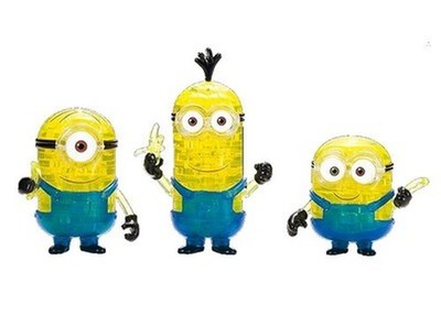 Beverly 3D Crystal Puzzle 97 Teile Minions (Stuart, Bob und Kevin) Japan