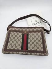 Vintage Gucci Ophidia "Sherry" line brown shoulder bag with Gucci Web stripe