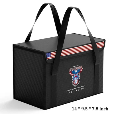 HULKGOO 12V 100Ah LiFePO4 Lithium Battery Explosion-Proof Fireproof Safe Bag Storage Box