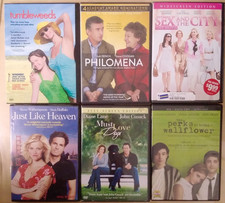 6 Chick Flick DVD Movie Lot M867 -Tumbleweeds Philomena Must Love Dogs 3 more