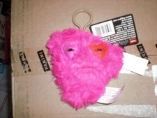 Fuggler Funny Ugly Monster Keychain Plush Keyring Captain Cardiac Pink