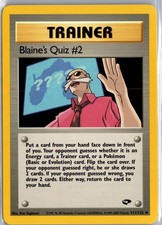 Blaine's Quiz #2 111/132 Uncommon Gym Challenge Pokemon Lightly Played on eBay