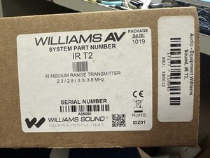Williams Sound IR T2 IR Medium Range Transmitter 2.3 - 3.8 MHz