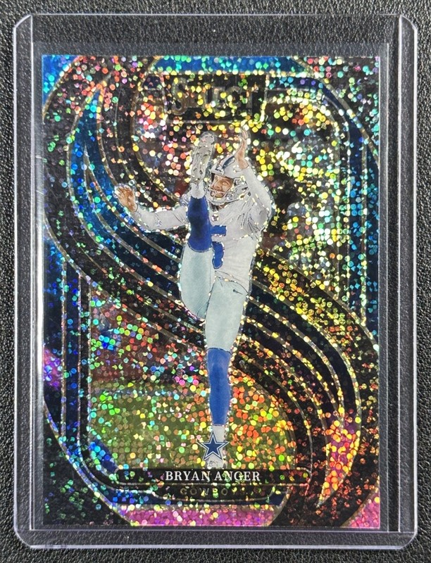 BRYAN ANGER 2024 PANINI SELECT #141 PREMIER LEVEL COSMIC PRIZM SP COWBOYS