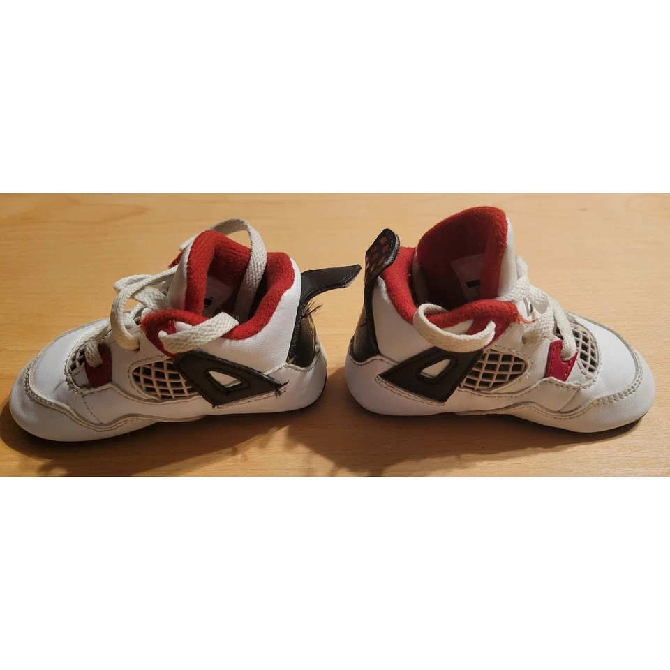 RARE FIND: Baby Nike Air Jordan IV "Fire Red" 100% Authentic - Image 3 of 4