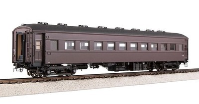 HOm/HOn3½ Imon JNR Ohafu-33 Brake Coach Maroon w/SG H0m 12mm Gauge