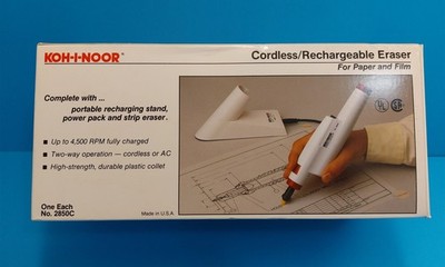 KOH-I-NOOR CORDLESS RECHARGEABLE ERASER 2850C - OPEN BOX