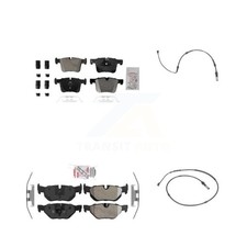 AmeriBRAKES KNW-101116 4-Wheel Set Brake Pad Sets Front & Rear for 320 BMW 320i