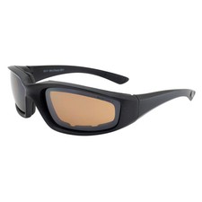 Raze Eyewear SR-2 Padded Safety Glasses Black Frame HD Lenses