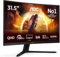 AOC CQ32G4VE 32 Zoll Curved, Wqhd Gaming Monitor, 180Hz, Fast VA Panel, 1Ms Gtg,