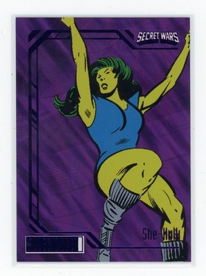 2024 Marvel Allegiance Secret Wars 1984 PURPLE BOX #71 She-Hulk  #/99