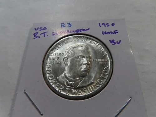 R3 USA 1950 Silver B.T. Washington Half Dollar BU