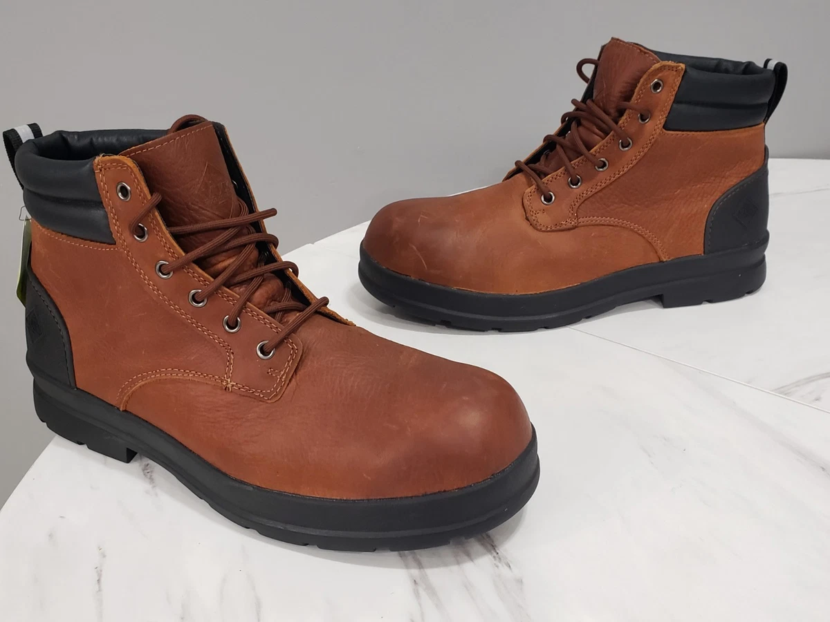 Brown Leather Upper Muck Boots Boots for Men for Sale | Shop  display picture 1