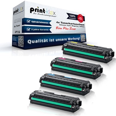 4x Ultra XL Tonerkartuschen für Samsung CLX6260FR CLX6260FW Dr Büro Plus