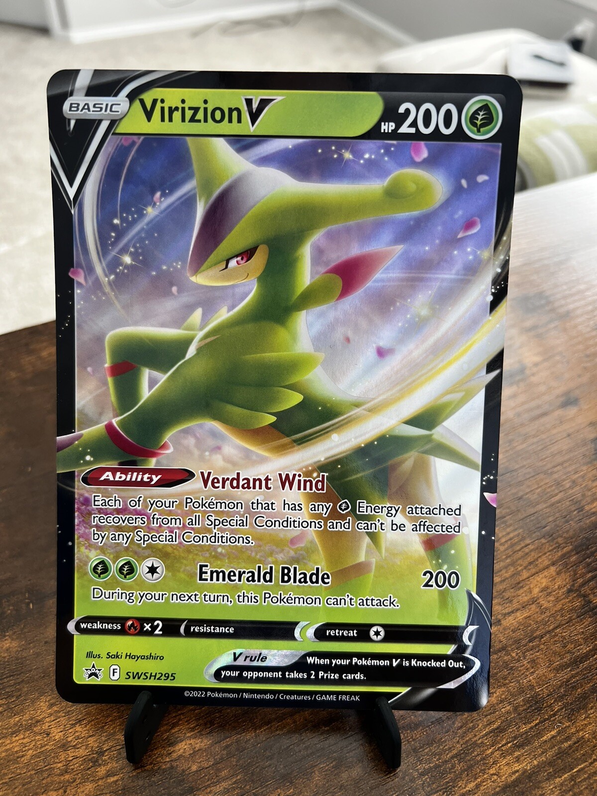 virizion-v-swsh295-oversize-promo-pokemon-tcg-jumbo-card-swsh295