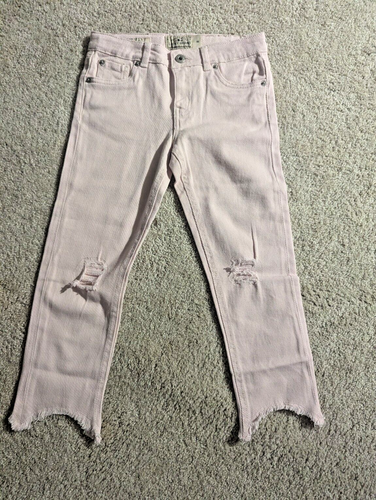 “Blush Rush!” Girls’ Pink Cropped Jeans – Size 8, Slim Fit, Brand New no Tags - Picture 2 of 12
