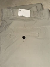 ONIA MENS FLAT FRONT STONE 360 NYLON ANKLE ZIP TECH PANT SIZE 38 $130