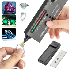 Portable Diamond Tester Selector Illuminated Jewelry Gemstone Testing Tool Kit