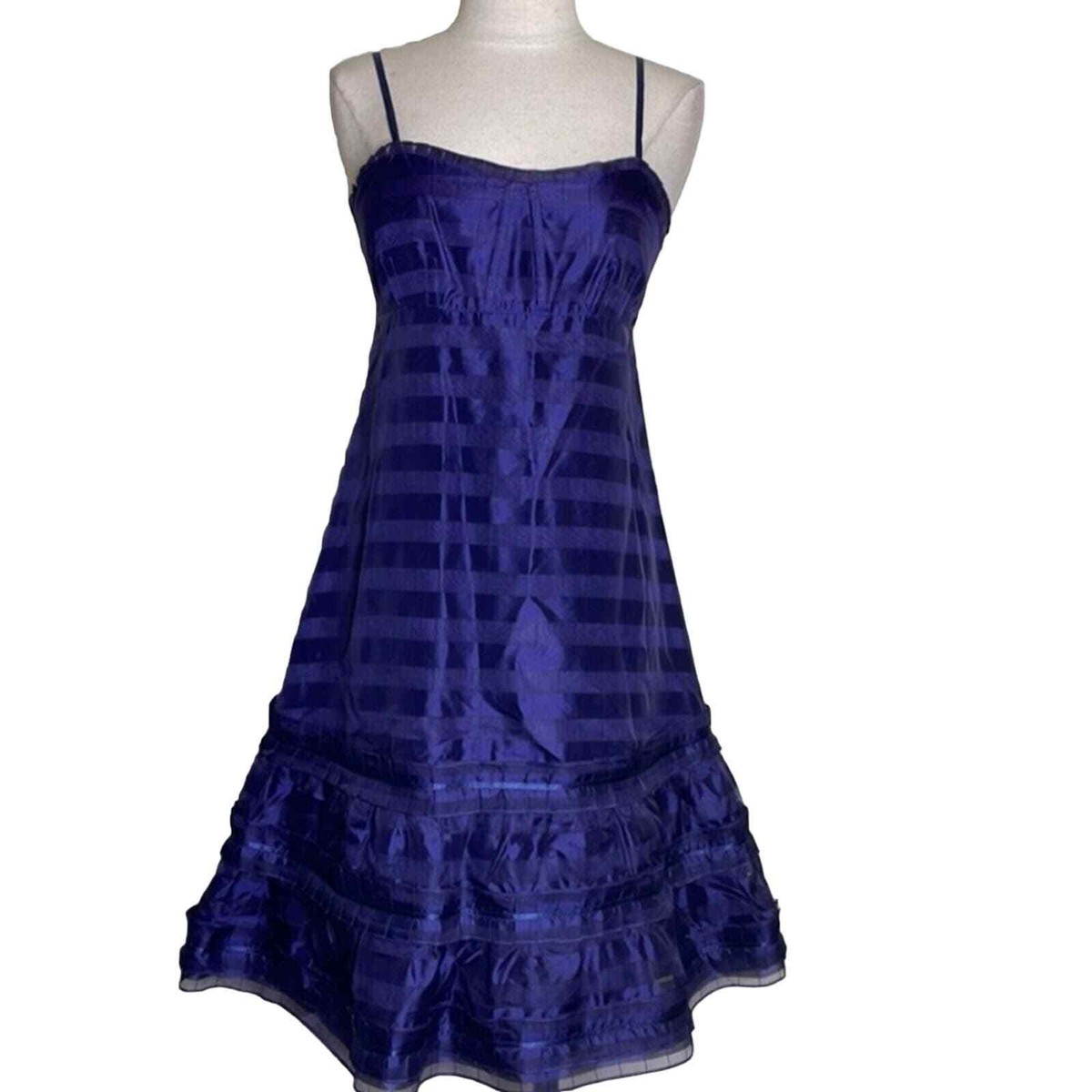 Marc By Marc Jacobs Purple Silk Spaghetti Strap Sleeves