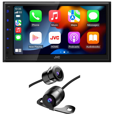 JVC KW-M690BW 6.8'' 1DIN RADIO W/ WIRELESS CARPLAY, ANDROID AUTO/ BLUETOOTH + CAM