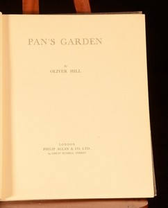 Last 1928 Pan S Garden Oliver Hill Poetry Prose Photography Arcadian Autumn Winter Plast Org