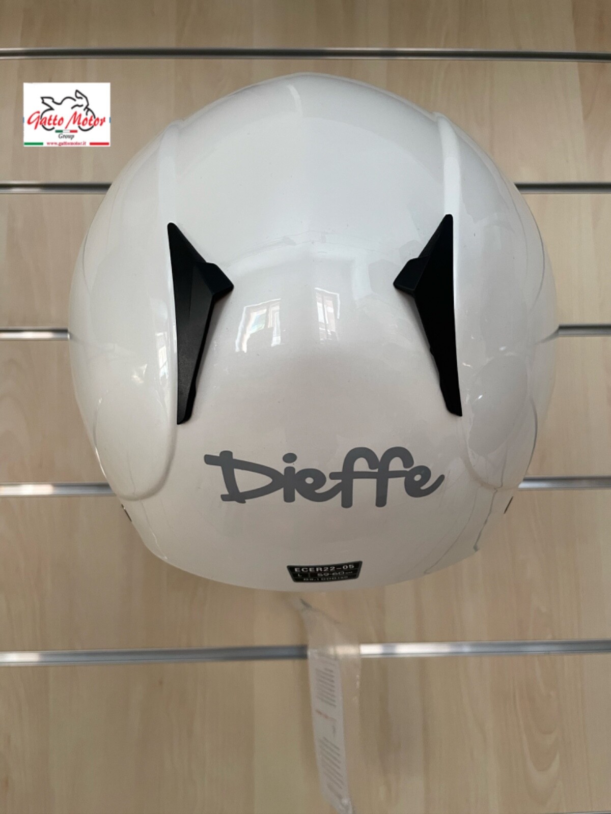 CASCO MOTO SCOOTER CASCO DEMI JET CON VISIERA BIANCO LUCIDO MISURA M 57 58 CM foto 3