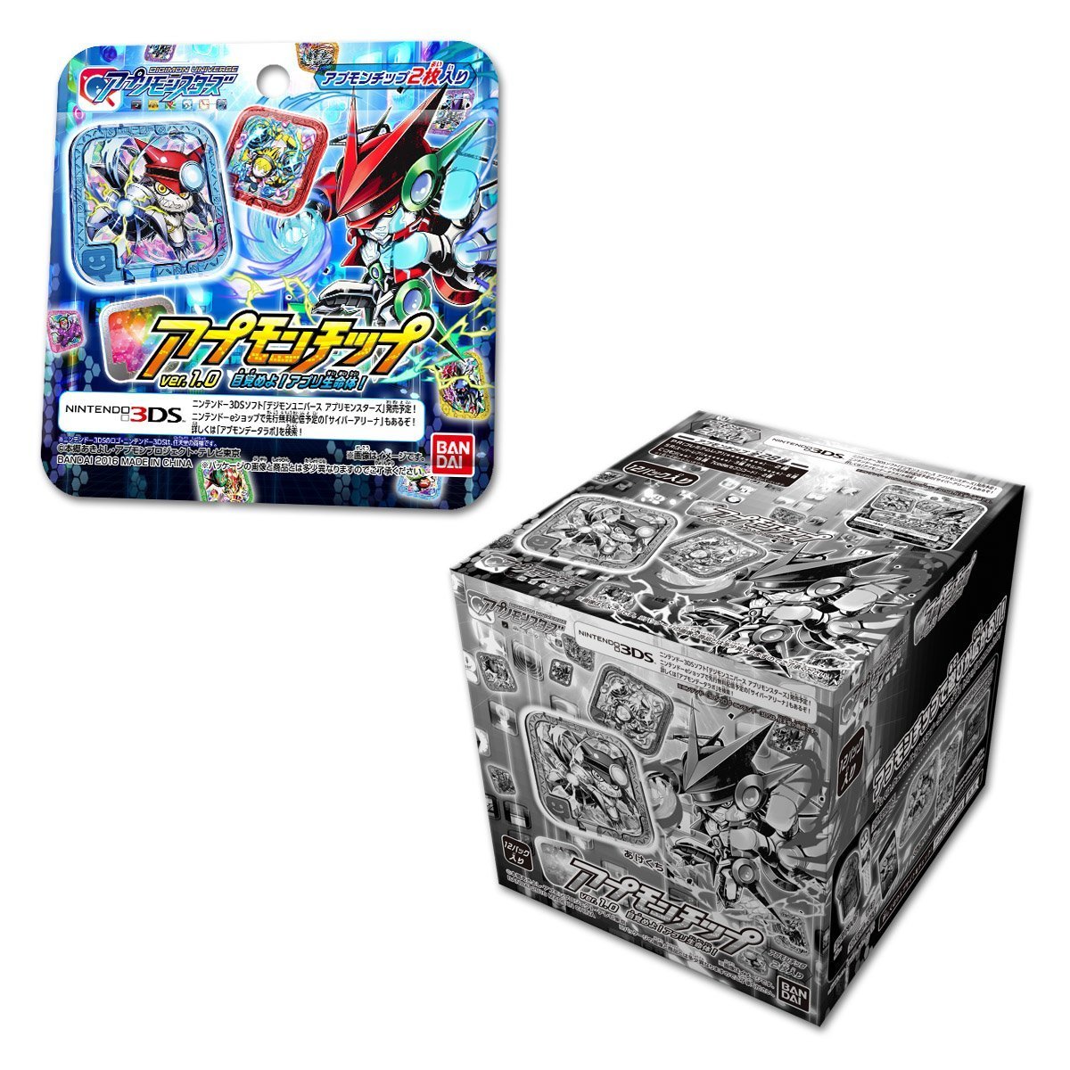 アプリモンスターズ アプモンチップ Ver.1.0　BOX2個 NEW!! Bandai Digimon Universe: Appli Monsters Appmon Chip ver.1.0
