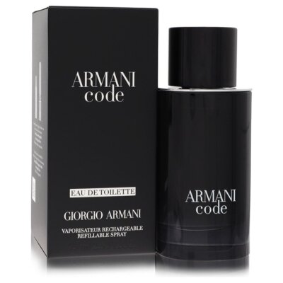 Armani Code by Giorgio Armani Men's Eau De Toilette Spray Refillable 2.5 oz