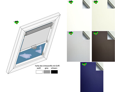 Rollos für Braas  Delta Atelier Dachfenster Thermorollo außen silber abdunkelnd