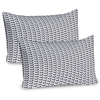 Russian Folk Squared Hahn 2 Teiliges Kissenbezugs Set 40x80cm