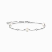 Thomas Sabo Armband Perlen Und Steine Sterlingsilber A2038-167-14 LäNge 19 Cm