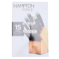 Hampton Forge Epicure Black 15 Piece Cutlery Set HMC01B109A