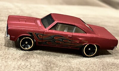 1998 '16 Hot Wheels '70 Burgundy Plymouth RoadRunner w/Flames