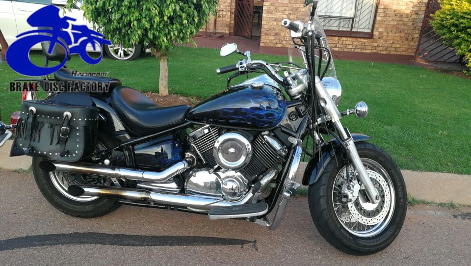 Rotor de discos de freno delanteros para Yamaha Road Star Midnight Silverado XV1600 XV1700 Foto 2 de 4