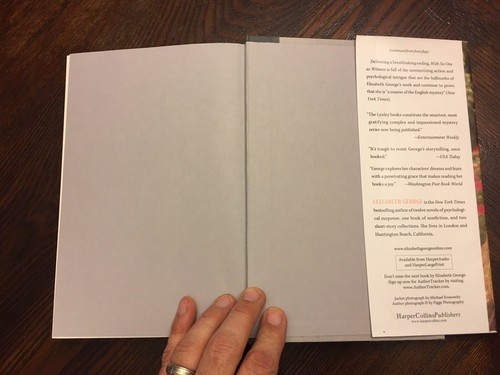 SIGNED With No One As Witness by Elizabeth George 1st Printing 1st Edition 2005 - Picture 6 of 10