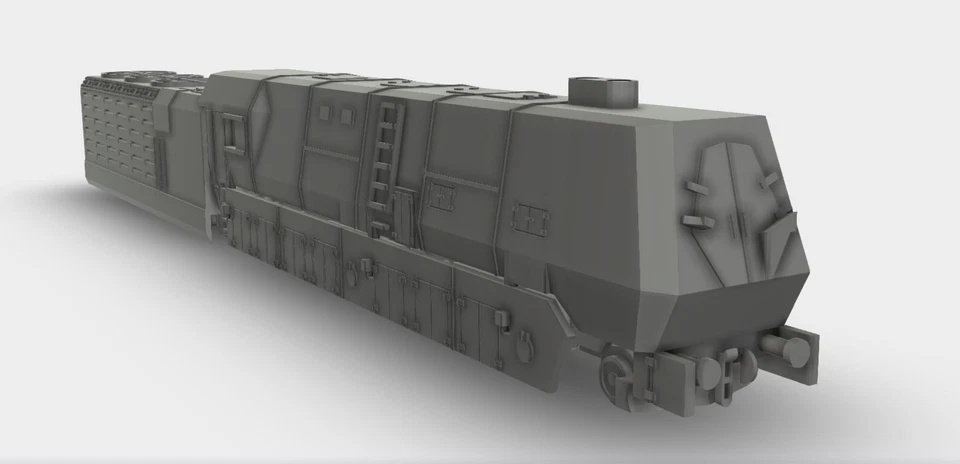 Panzerlok BR-53 WW2 Bausatz Kit 3D Druck 1:160 - 1:72 - Bild 2 von 4