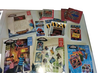 *NIP Ultimate Spiderman Marvel  Hallmark Party Supply Bundle Save over $40!