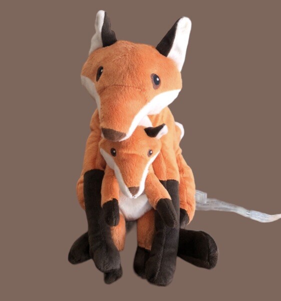IKEA Vandring RAV Orange Fox Mother 13” and Baby 8
