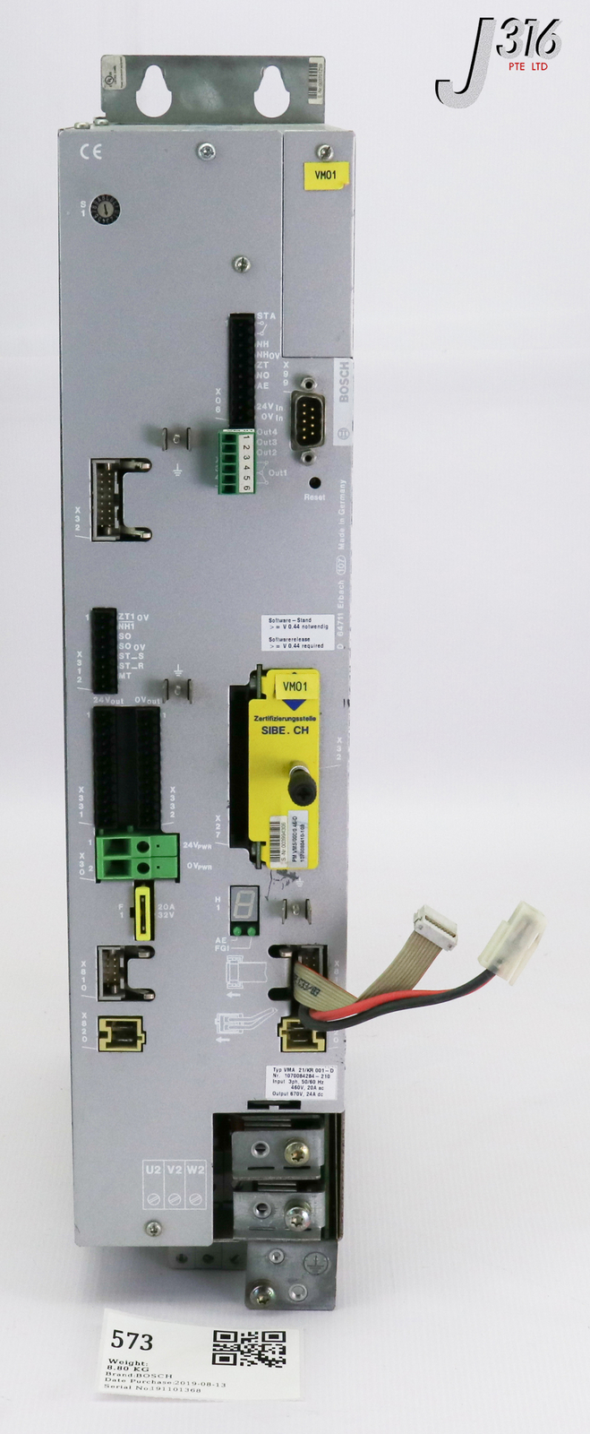 573 BOSCH SERVO DRIVE, VMA 21/KR 001-D 1070084284-210