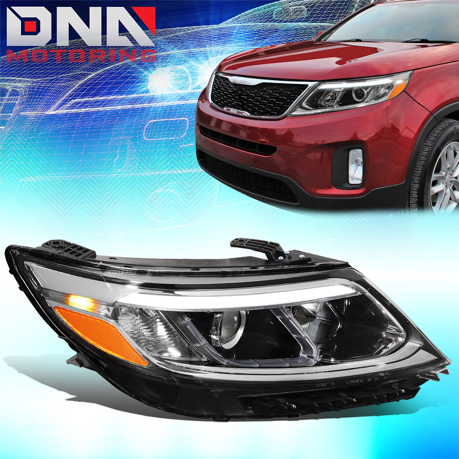 for-2014-2015-kia-sorento-ex-sx-led-drl-projector-headlight-lamp-right