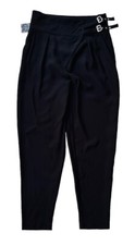 Nasty Gal Black High Waisted Tapered Leg Pants Size M Minimalist Dressy Workwea