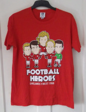 Matalan Mens Football 1966 Legends Tiny Idols Cotton T-shirt - Size M - Used