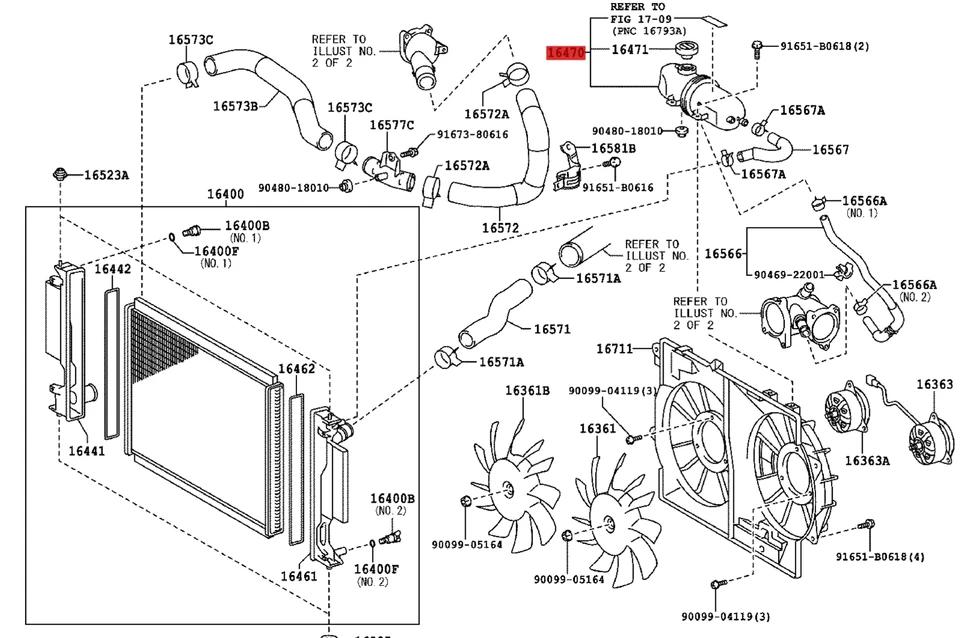 GENUINE LEXUS IS220D RADIATOR EXPANSION TANK 16470-26110, 1647026110 - Image 2 of 2