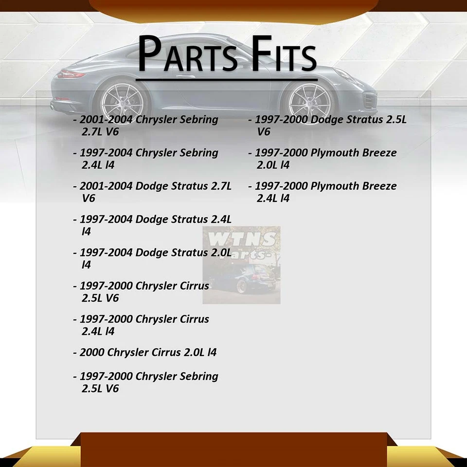 Передний нижний верхний рычаг управления с шарниром 4 шт для 2000 Chrysler Cirrus 2,0 л - Изображение 2 из 4