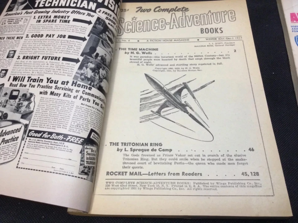 Lot of (7) Two Complete Science-Adventure Books [1951-1953] PULP Sci-Fi - Image 4 of 4