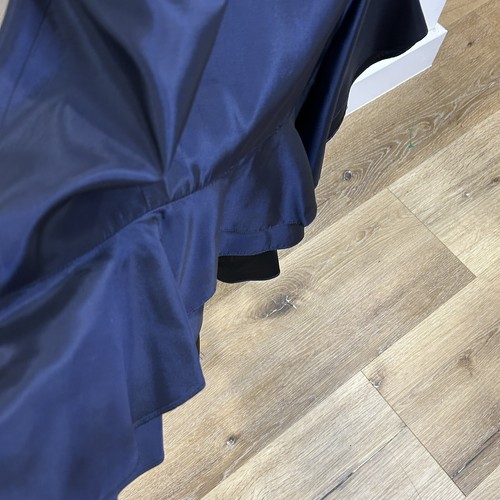 Alvina Valenta Strapless Bow Bridesmaid Dress Formal Navy Blue Size 18 - Picture 10 of 11