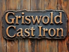 Griswold Cast Iron flat Metal Sign 3 Sizes to Choose From e83