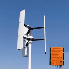 800W Vertical Axis Wind Turbine Generator 12V 24V 48V Windmill & Controller